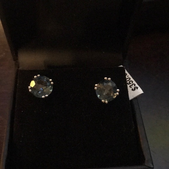 NWT authentic topaz studs - Picture 3 of 4